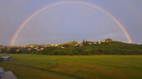 Onepoto Park and Rainbow