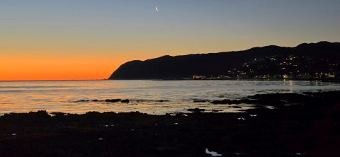 Plimmerton Coastline with Sunset