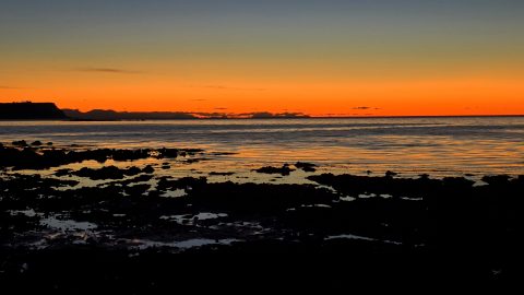 Sunset & Coast with Mana Island