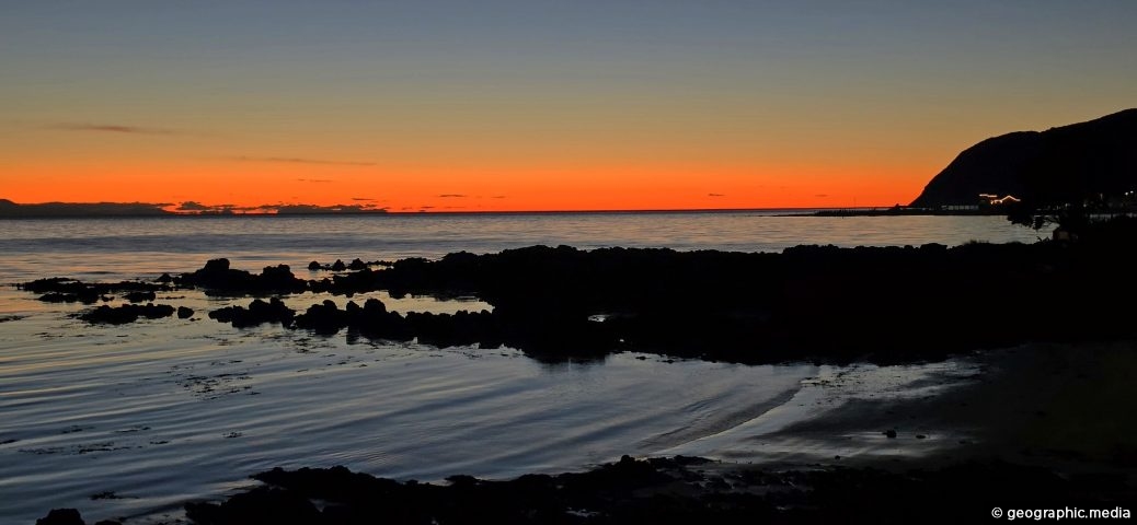Rugged Plimmerton Coastline and Sunset