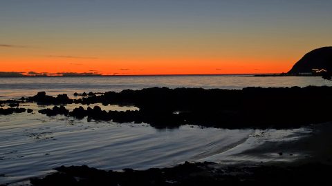 Rugged Plimmerton Coastline and Sunset