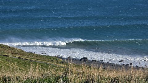 Breaking Waves at Baring Head