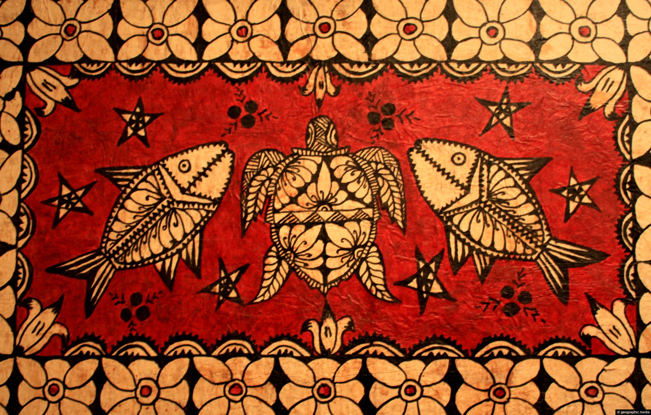 Tapa Cloth from Tonga