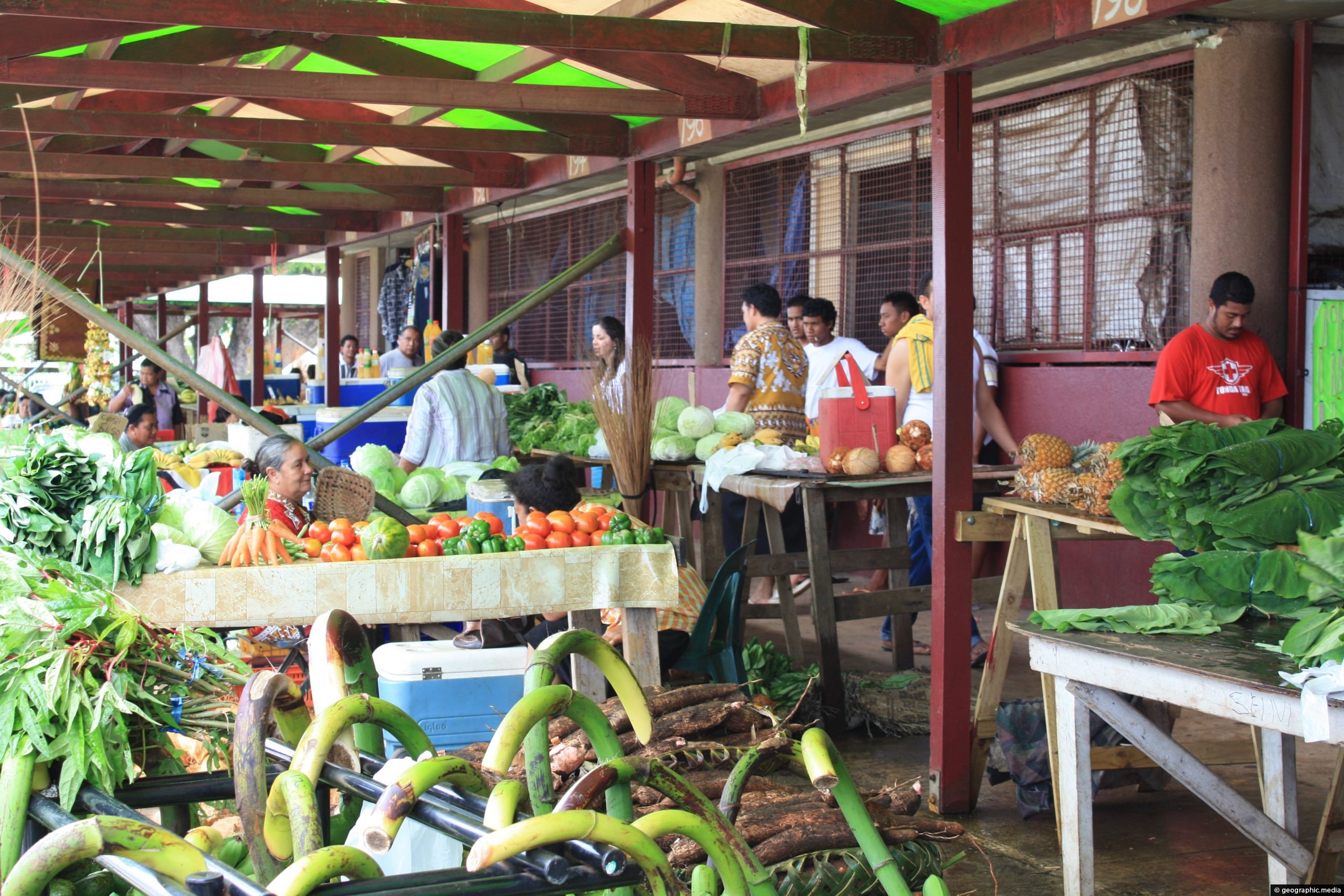 Fresh produce in Talamahu Market