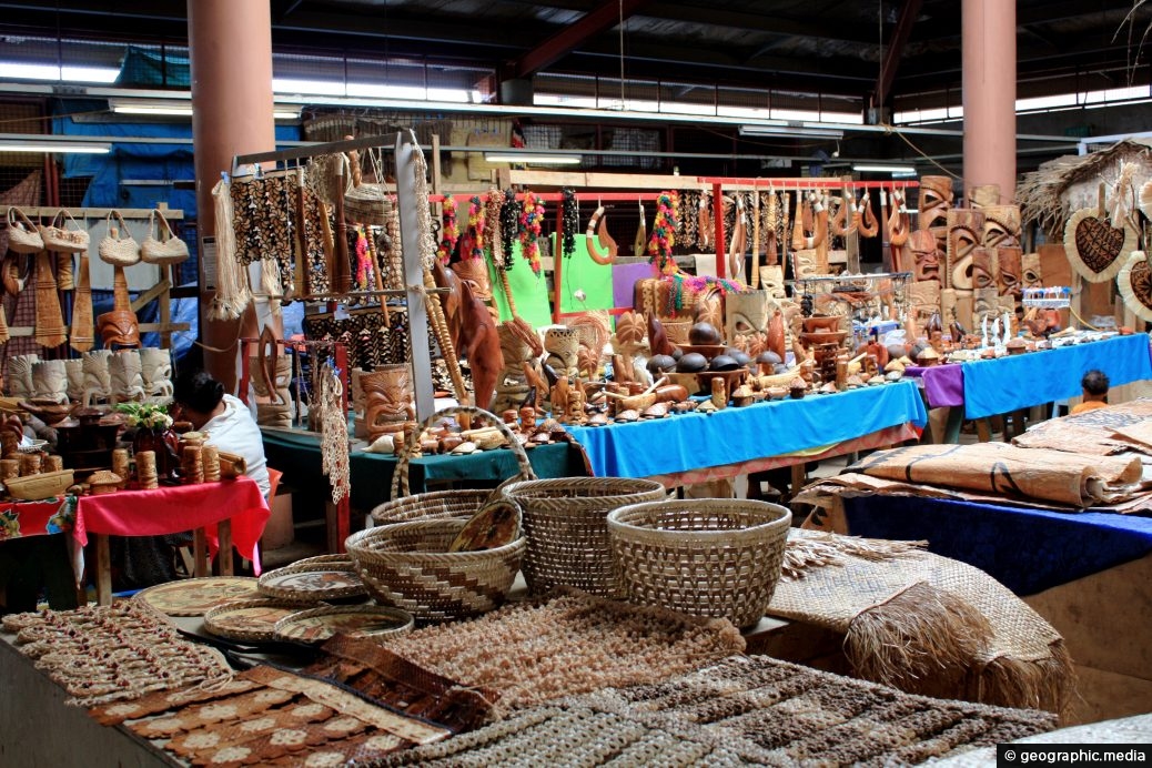 Handicrafts at Talamahu Market, in Nuku'alofa