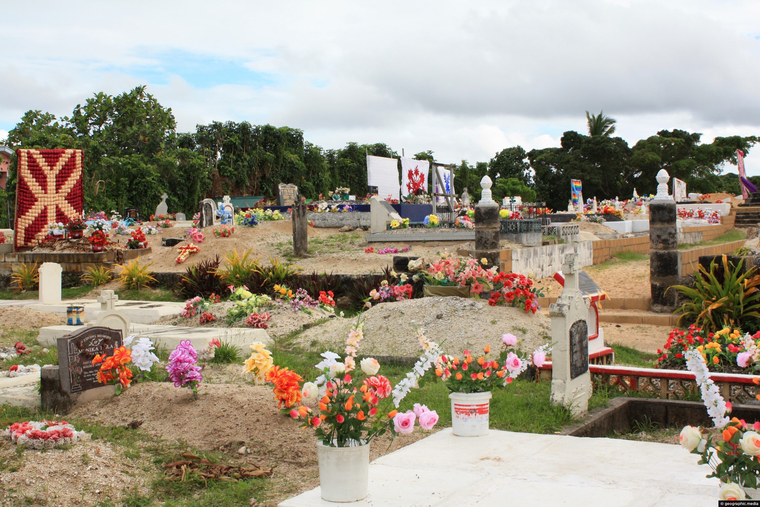 Takaunove Cemetery in Nuku'alofa Tonga