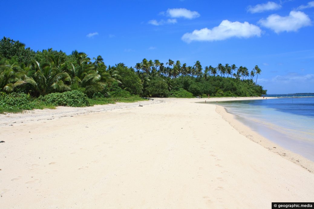 Main Beach on Fafa Island in Tonga