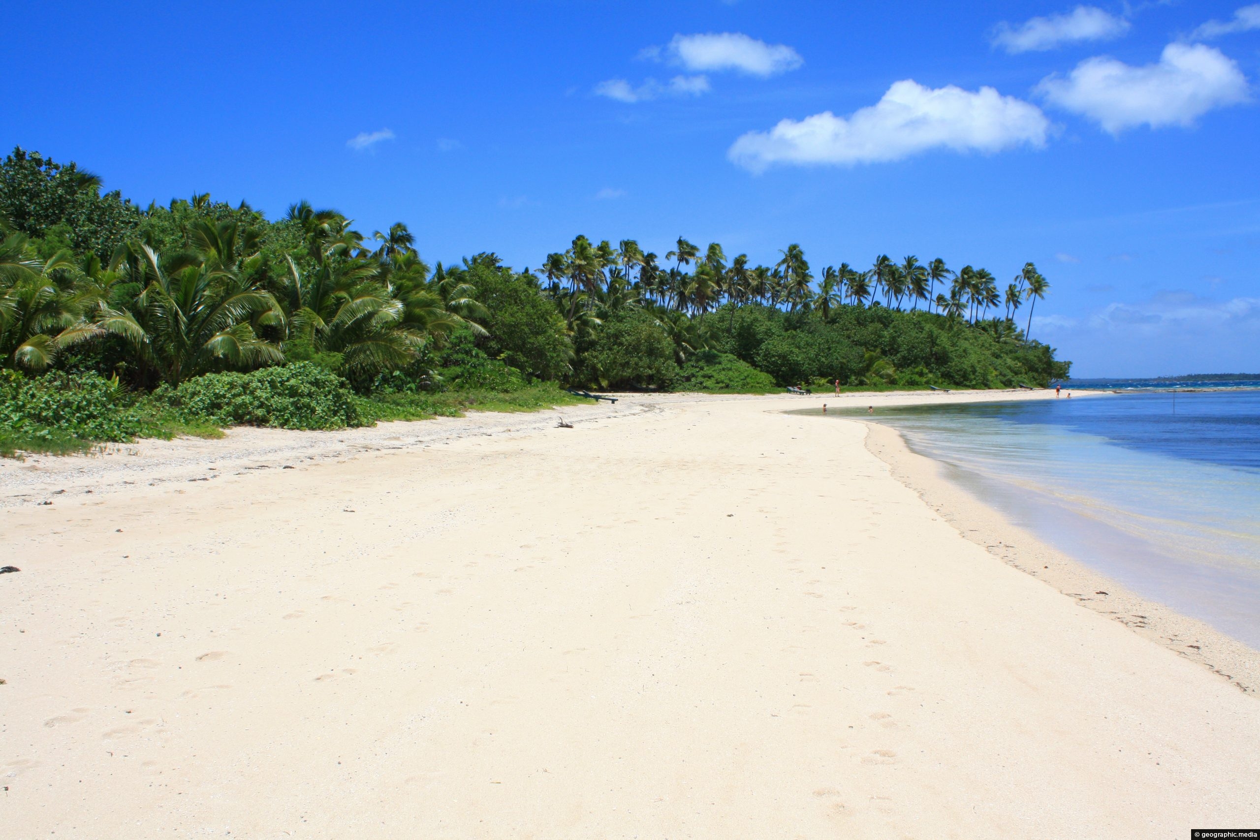 Main Beach on Fafa Island in Tonga