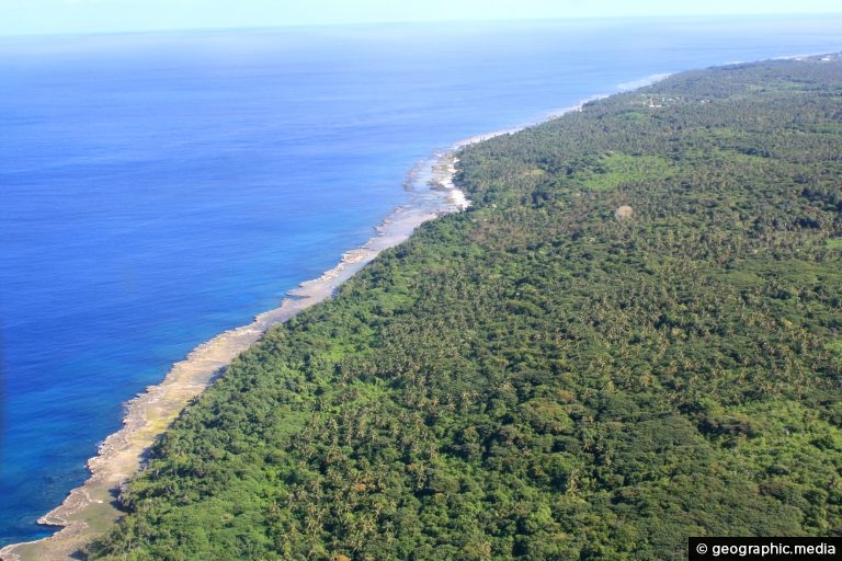 Aerial view of Eua Island in Tonga - Geographic Media