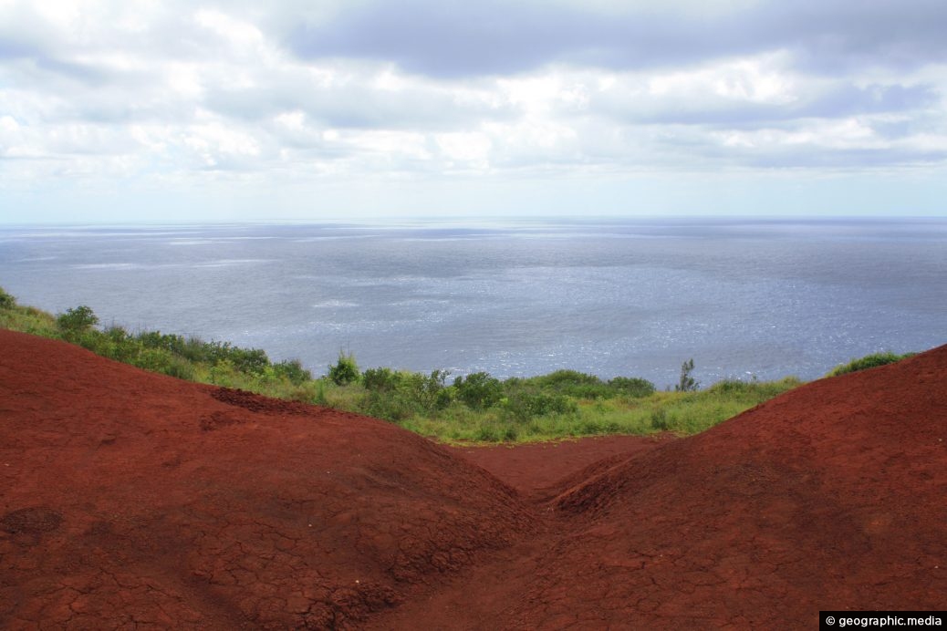 Red Soil on Eua Island Tonga