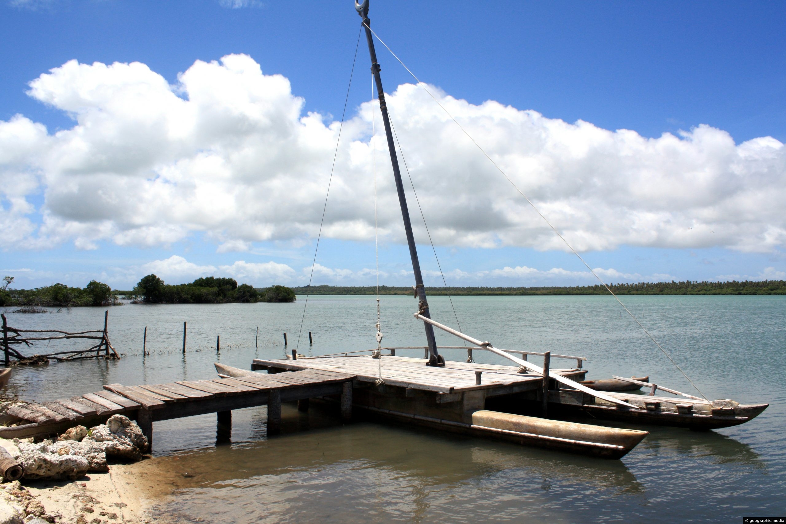 Old style sail boat from Tonga
