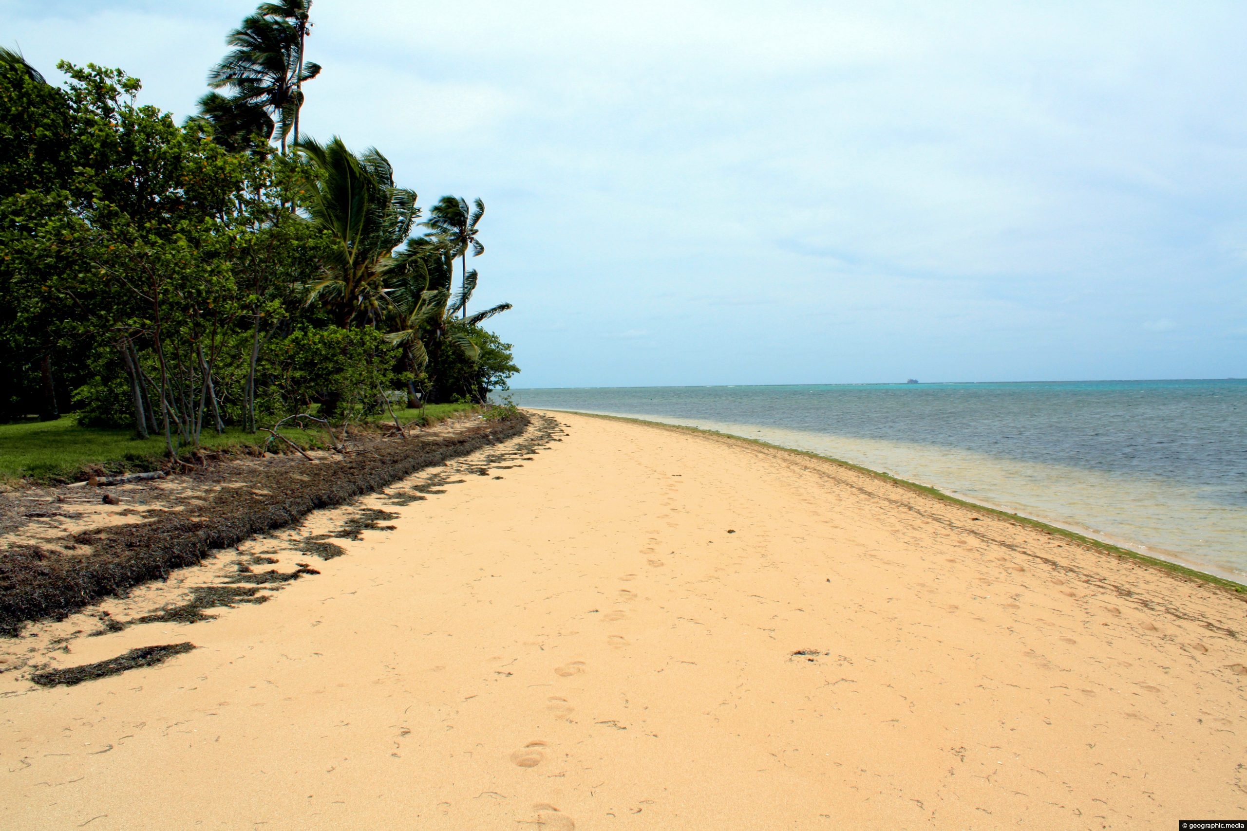 Beach on Atata Island in Tonga