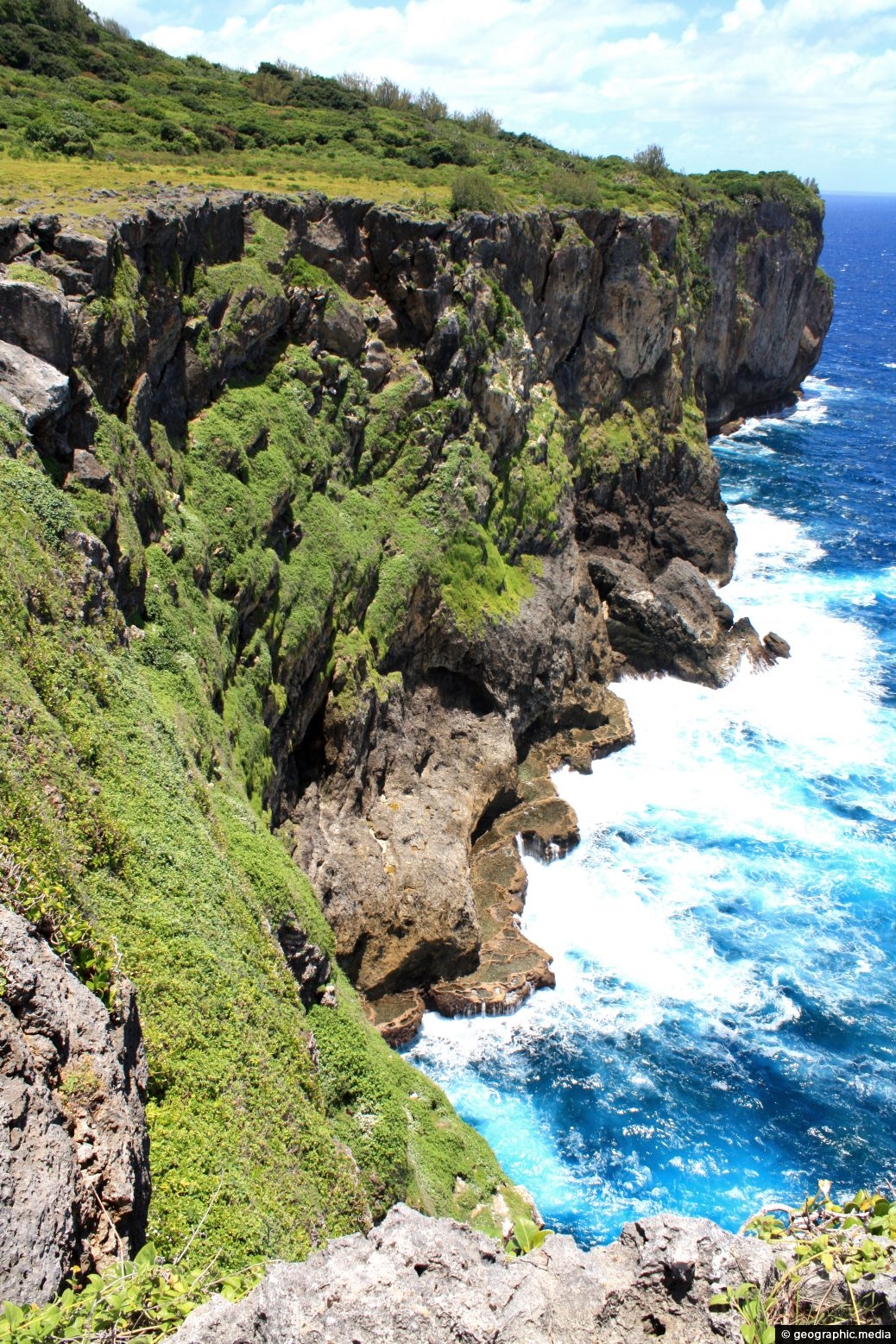 Cliff Face on Eua Island Tonga