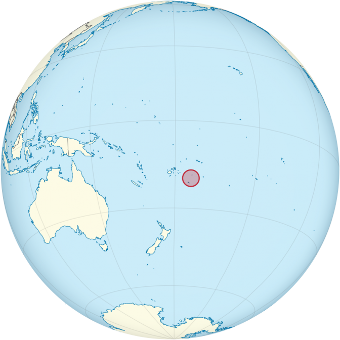 Tonga Location Map Geographic Media