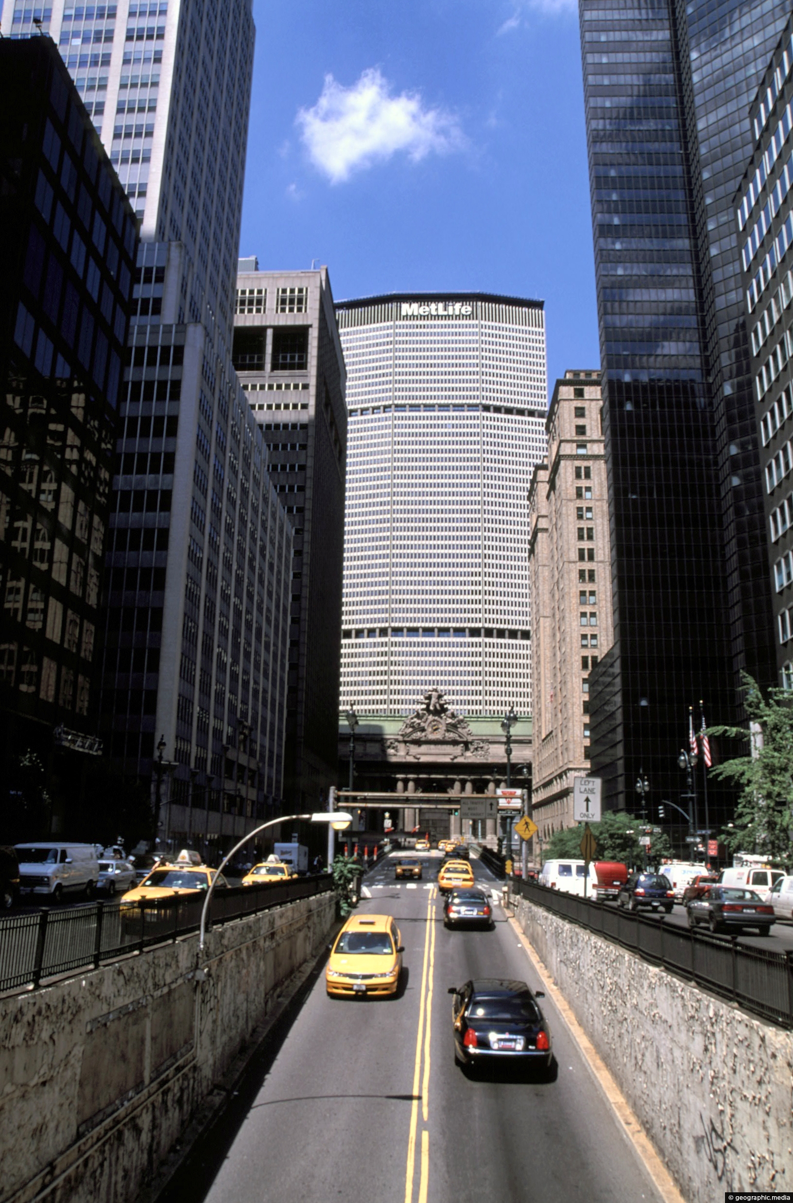 View of Wall Street in New York City