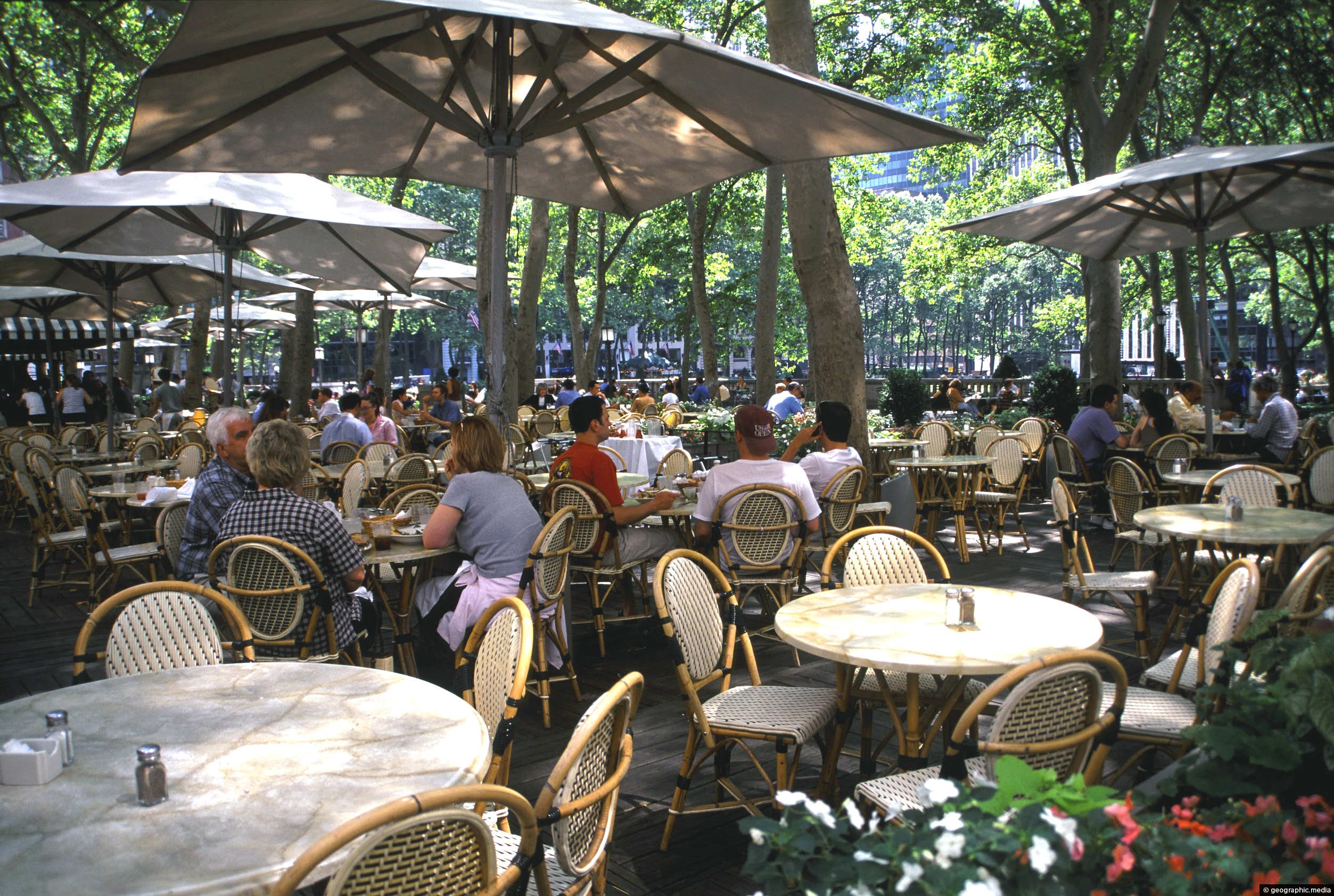 Bryant Park Cafe  Geographic Media