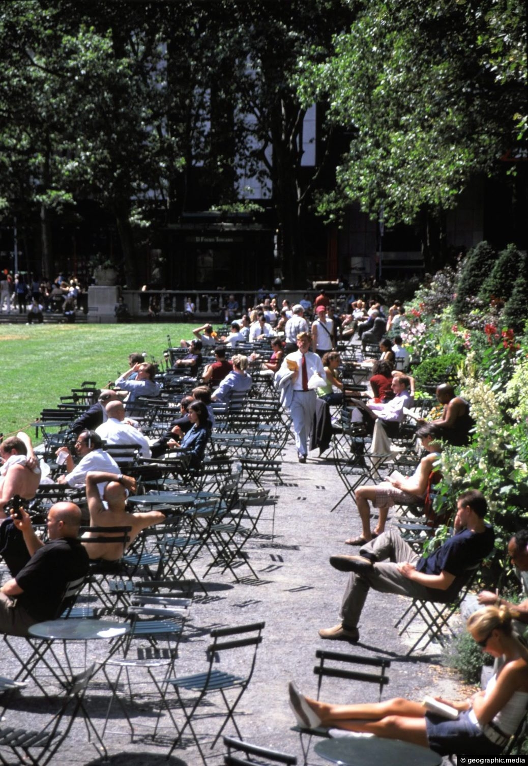 Lunch Time at Bryant Park in New York