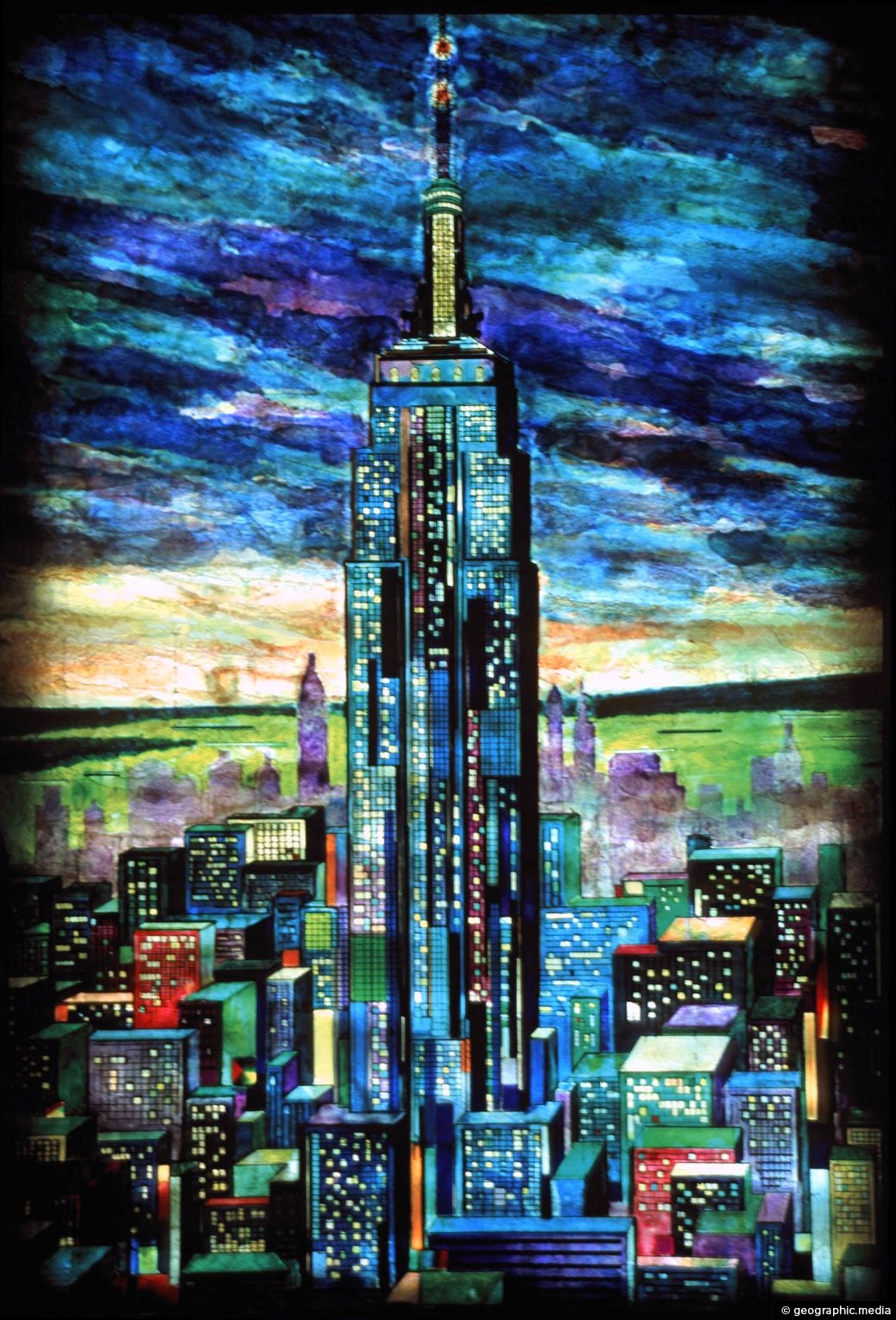 Empire State Building Mural