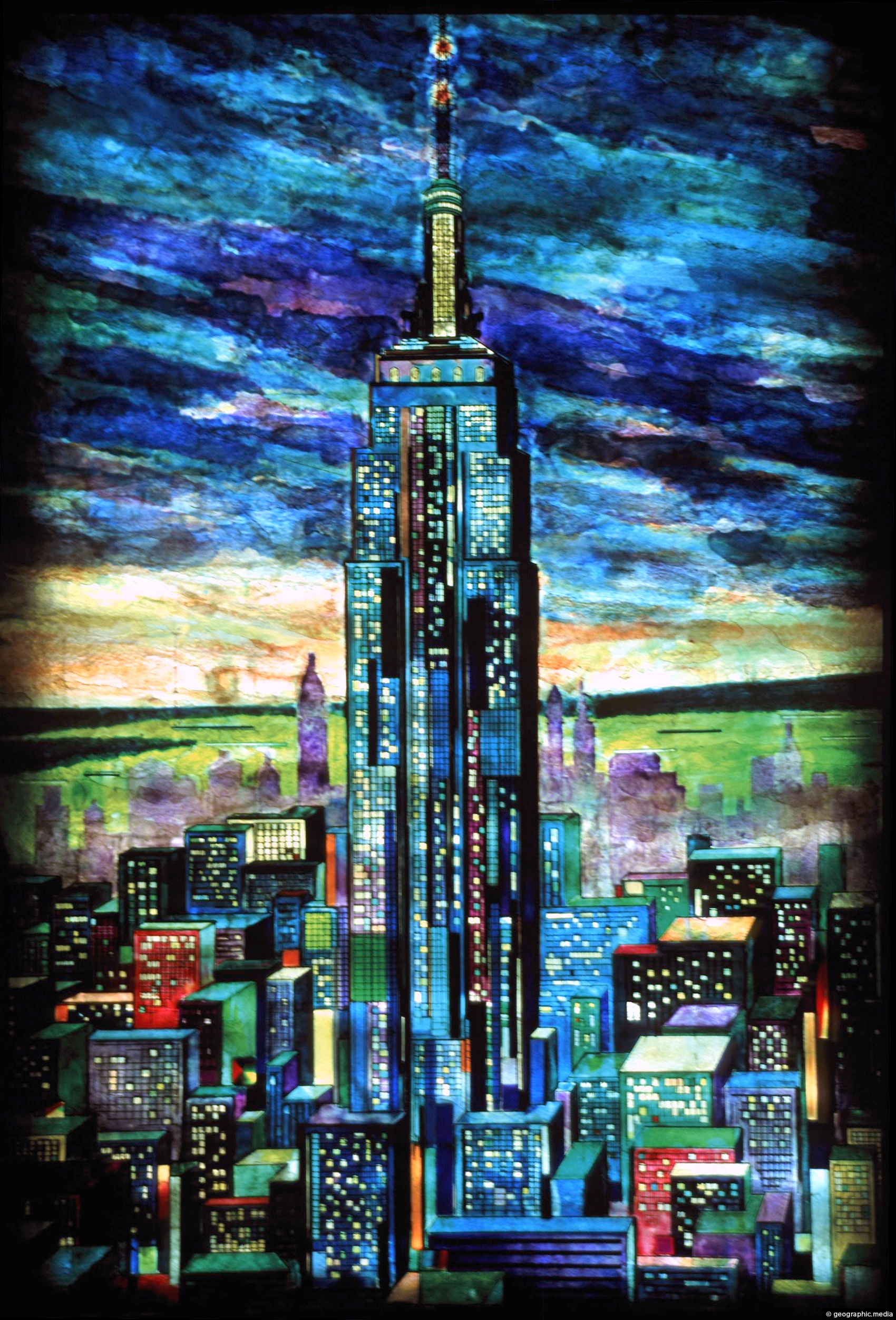 Empire State Building Mural