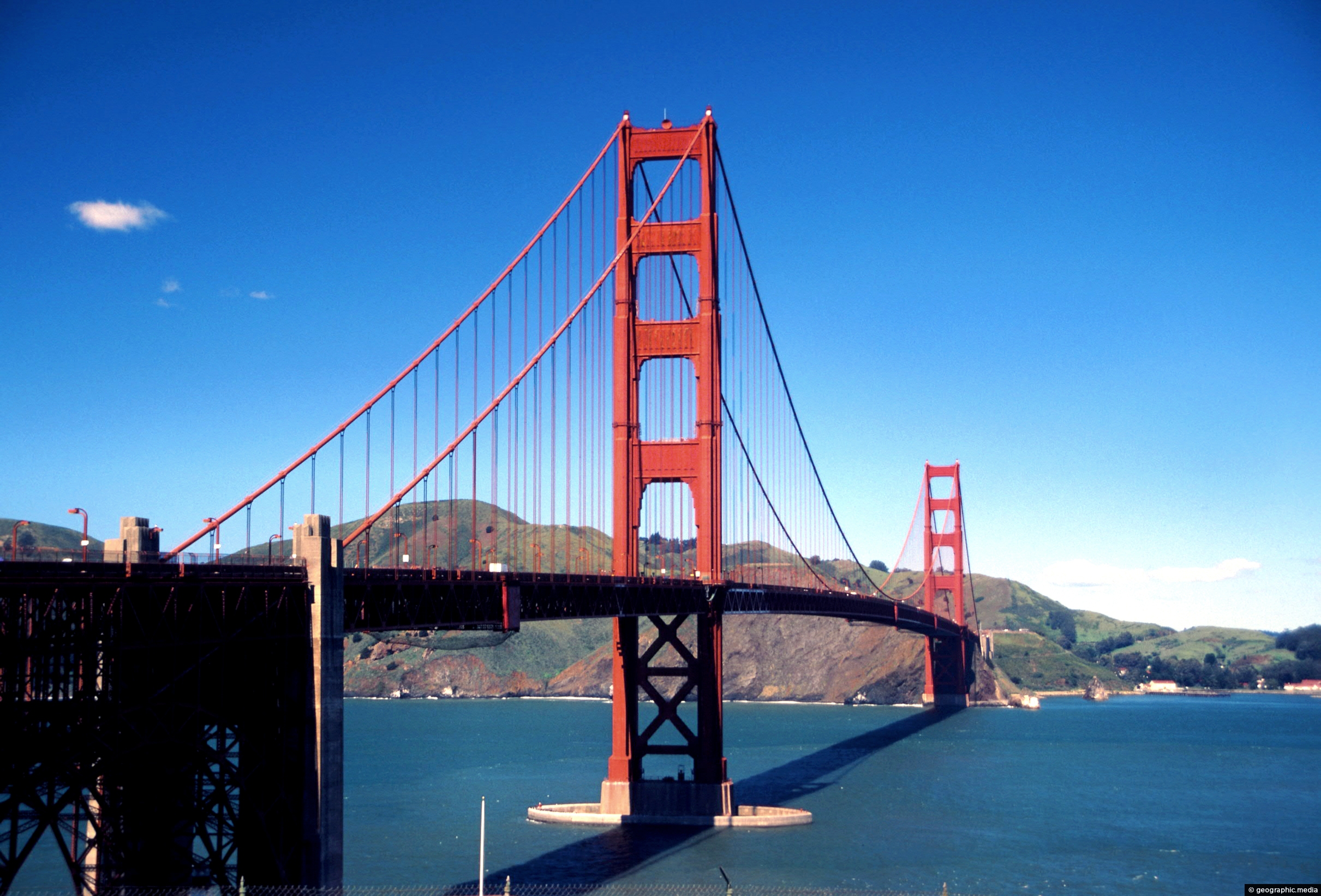 Golden Gate Bridge In San Francisco Geographic Media