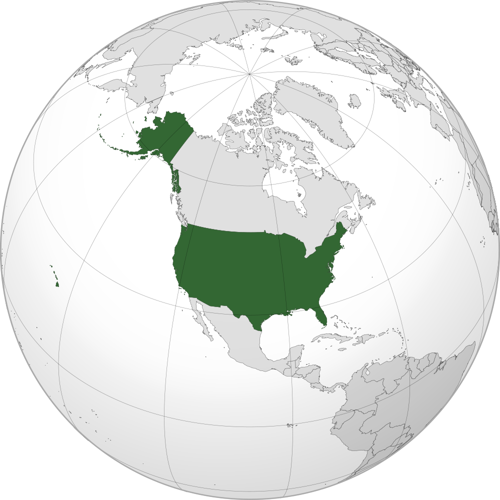 USA Location Map